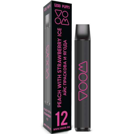 WOOM Peach With Strawberry Ice 1200 Çekim Puffbar